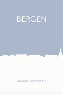 Skylinjen: Bergen - Stilea - Plakat