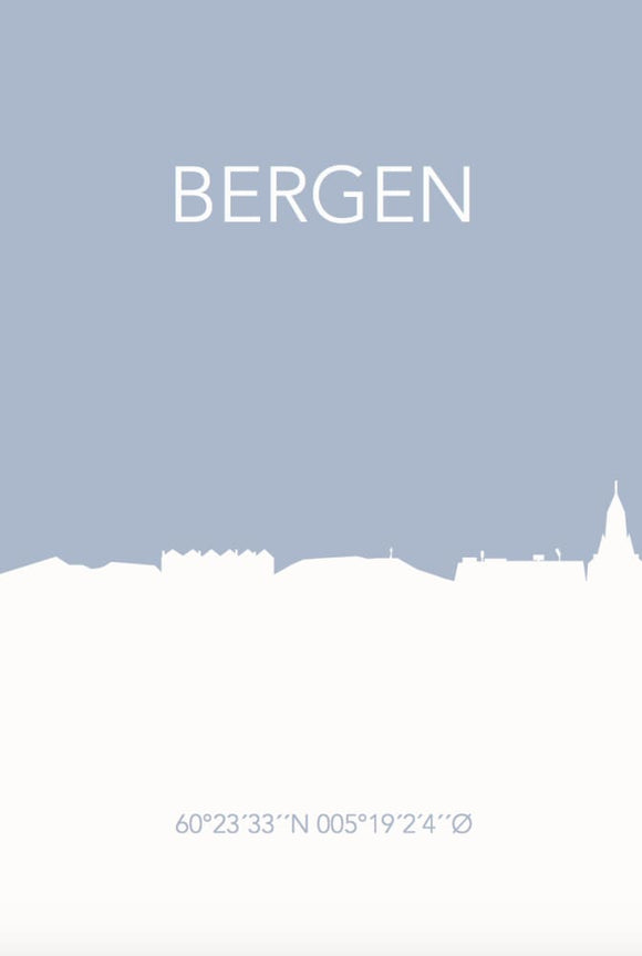 Skylinjen: Bergen - Stilea - Plakat